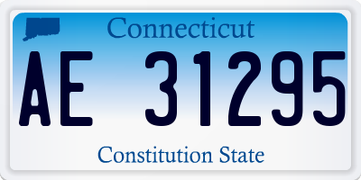 CT license plate AE31295