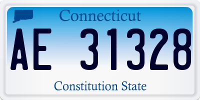 CT license plate AE31328