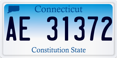 CT license plate AE31372