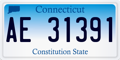 CT license plate AE31391