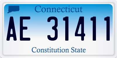 CT license plate AE31411