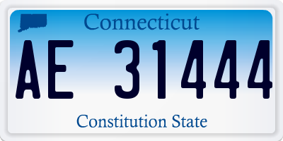 CT license plate AE31444