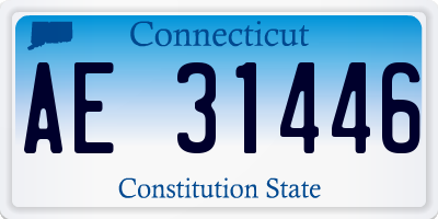 CT license plate AE31446