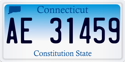 CT license plate AE31459