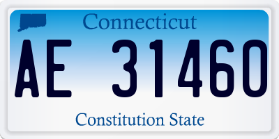 CT license plate AE31460