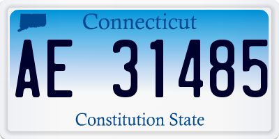 CT license plate AE31485