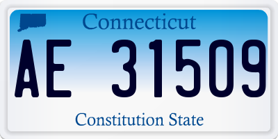 CT license plate AE31509