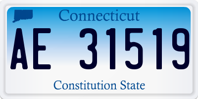 CT license plate AE31519
