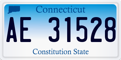 CT license plate AE31528
