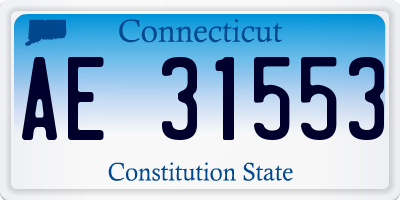 CT license plate AE31553