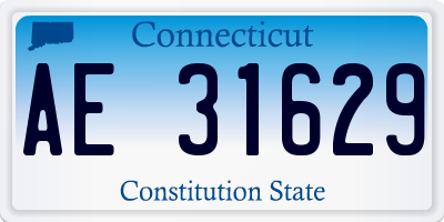 CT license plate AE31629