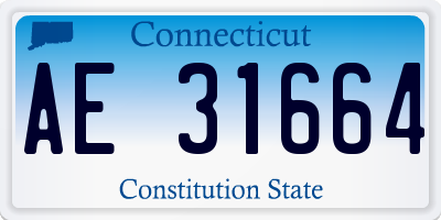 CT license plate AE31664