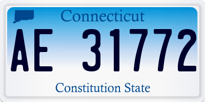 CT license plate AE31772
