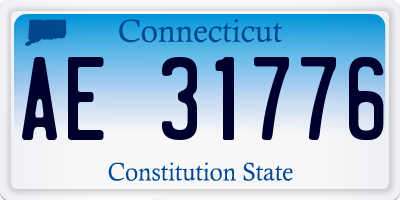 CT license plate AE31776