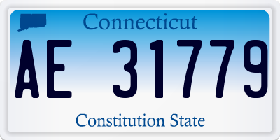 CT license plate AE31779