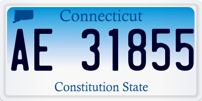 CT license plate AE31855