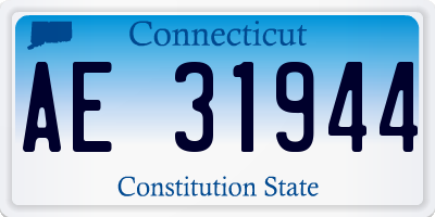 CT license plate AE31944