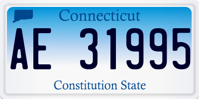 CT license plate AE31995