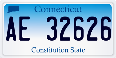 CT license plate AE32626
