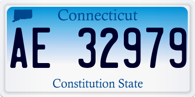 CT license plate AE32979