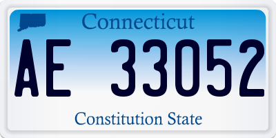CT license plate AE33052