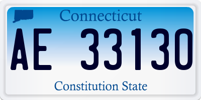 CT license plate AE33130