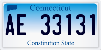 CT license plate AE33131