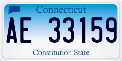 CT license plate AE33159