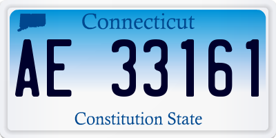 CT license plate AE33161