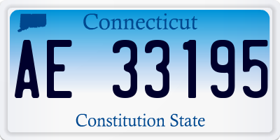 CT license plate AE33195
