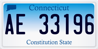 CT license plate AE33196