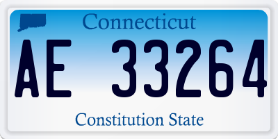 CT license plate AE33264