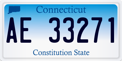 CT license plate AE33271