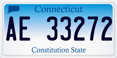 CT license plate AE33272