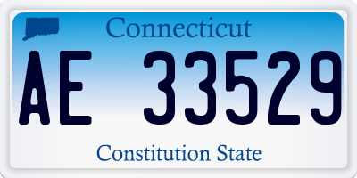 CT license plate AE33529