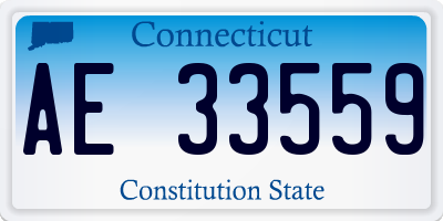 CT license plate AE33559