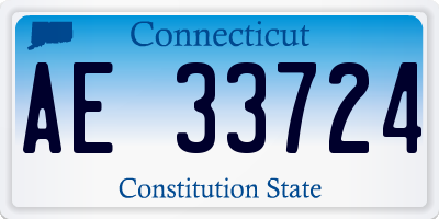 CT license plate AE33724