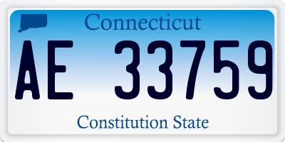 CT license plate AE33759