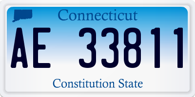 CT license plate AE33811