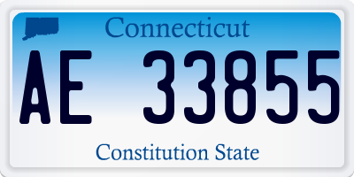 CT license plate AE33855