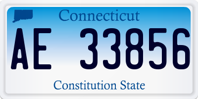 CT license plate AE33856