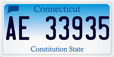 CT license plate AE33935