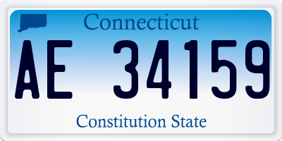 CT license plate AE34159