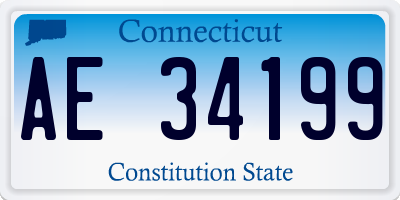 CT license plate AE34199