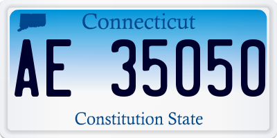CT license plate AE35050