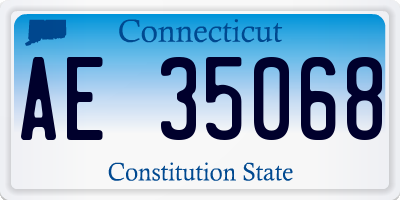CT license plate AE35068