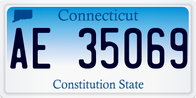 CT license plate AE35069