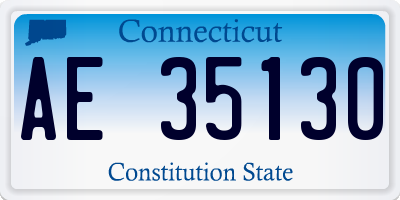 CT license plate AE35130
