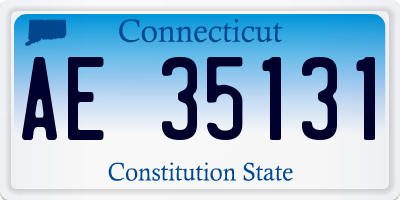 CT license plate AE35131