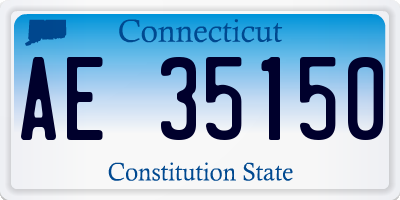 CT license plate AE35150